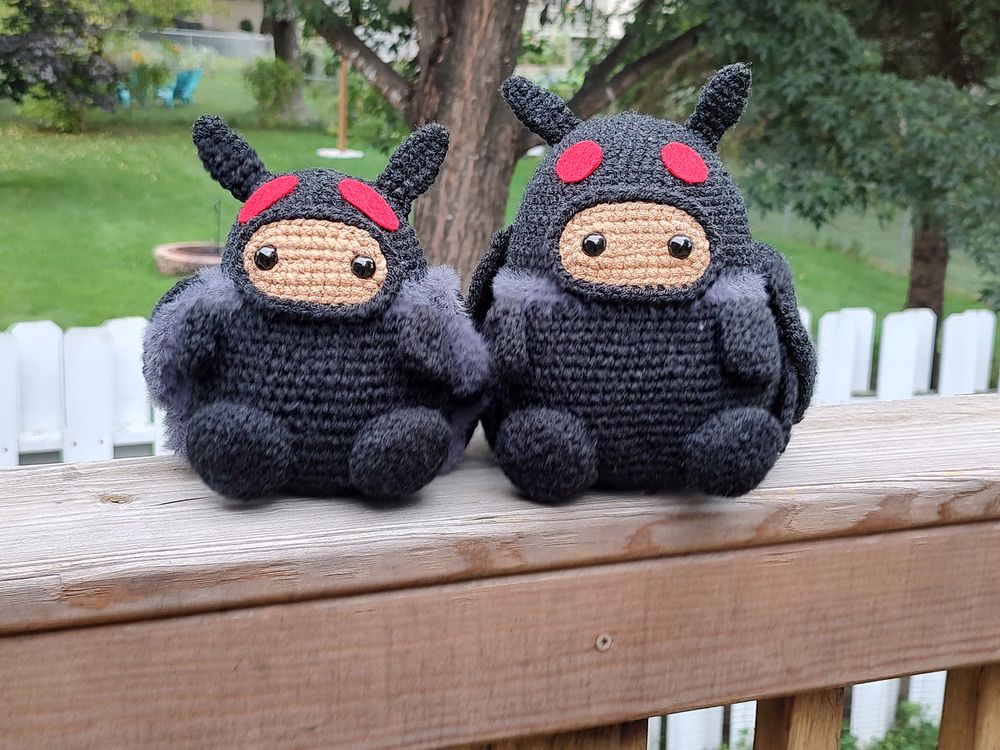 Potato Mothman crochet pattern