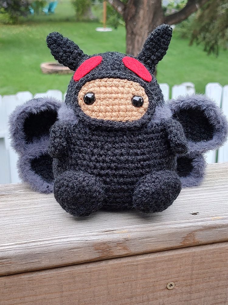 Medium Potato mothman crochet pattern